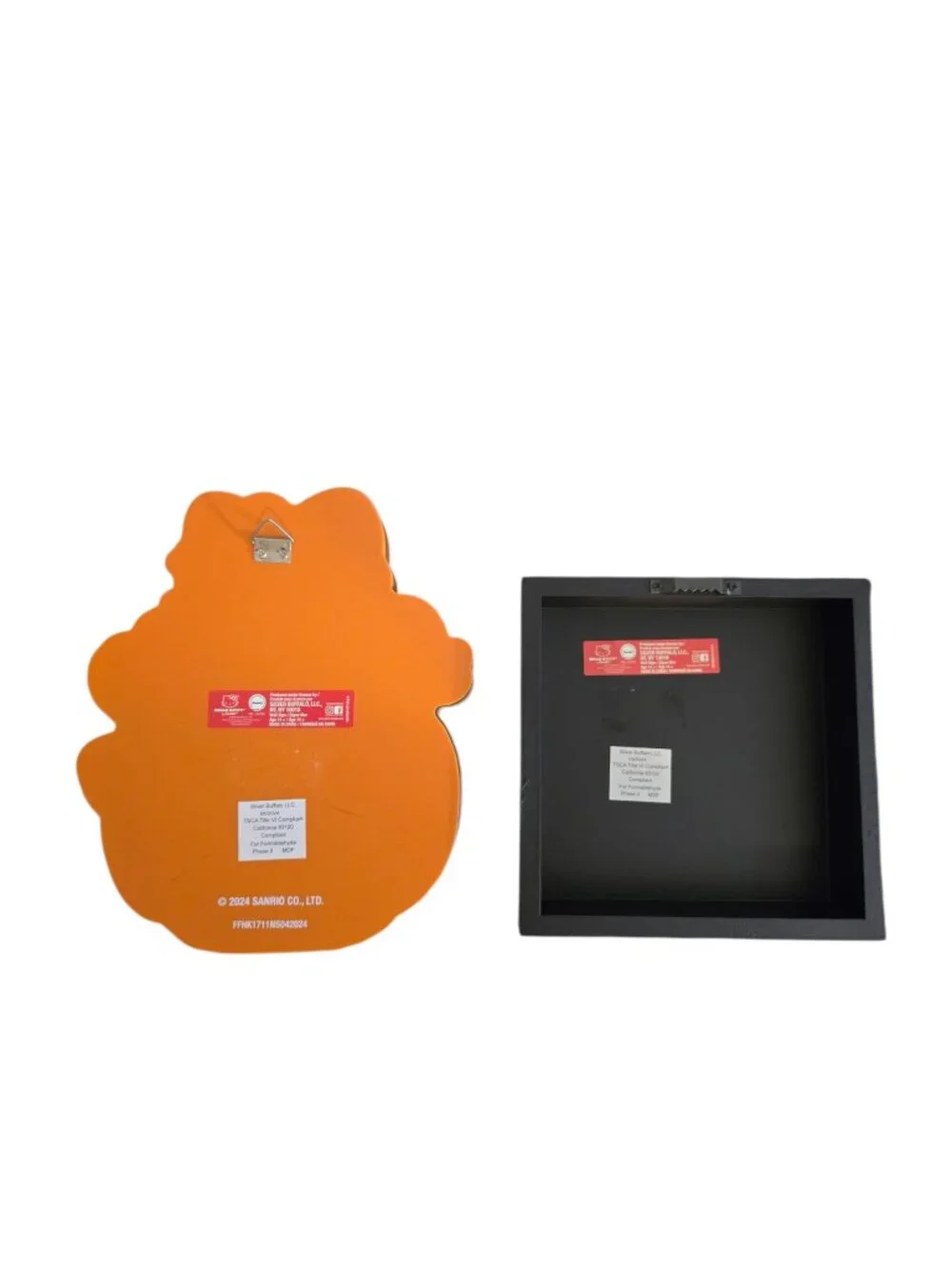 Hello Kitty Halloween Decor Bundle Trick Or Treat Pumpkin Wood Block Signs 2 Pc